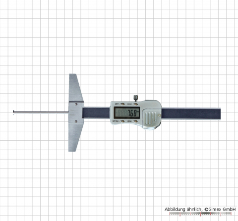 Digital depth caliper with disk 6,5 x 2 mm, 100 x 100 mm