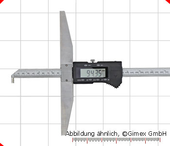 Digital depth caliper, with hook, 1000 x 250 mm