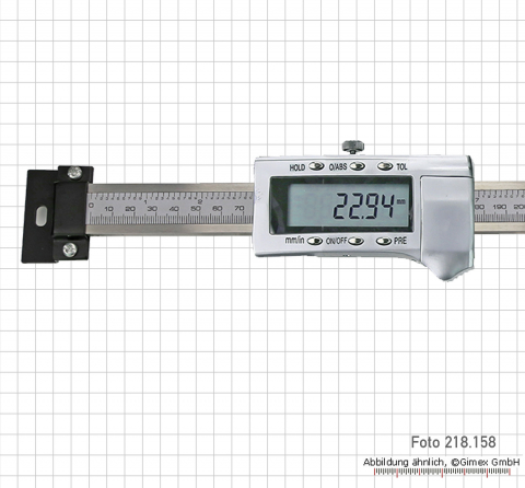 Digital scale unit, horizontal, 600 mm