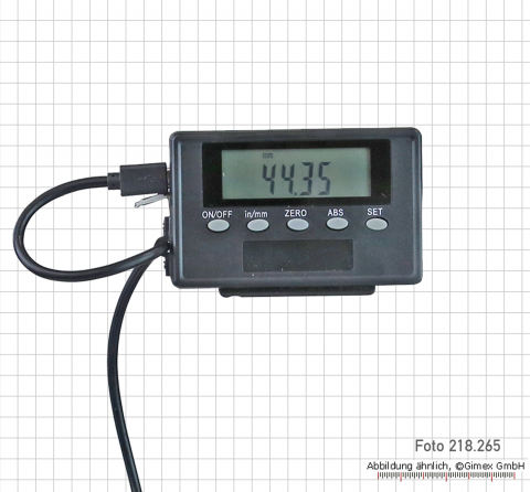 Digital scale Aluminum 200 mm with ext. display