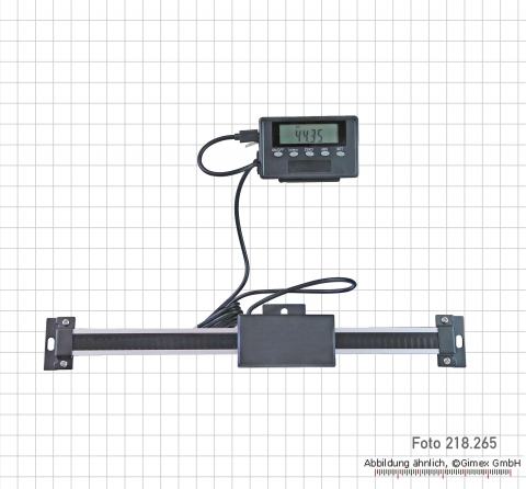 Digital scale Aluminum 200 mm with ext. display