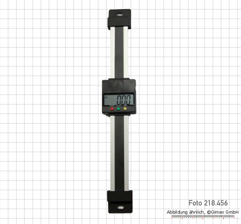 Dig.-Einbau-Messschieber, senkrecht,  400 mm, Alu-Profil