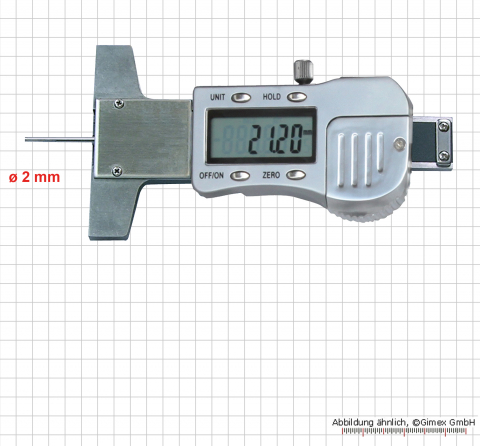 Digital depth caliper 3V, with point ø 1.5, 30 mm