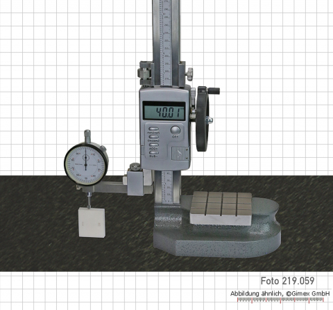 Digital height and marking gauges with measuring plate , 300 mm