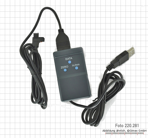 USB-Interface für Dig.-Messschieber mit Datenausgang RB6