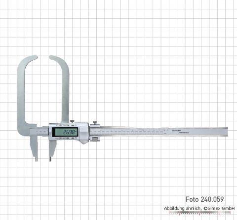 Digital control caliper with point,  500 x 150 mm