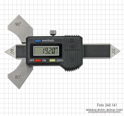 Digital welding seam gauge, 0 - 20 mm
