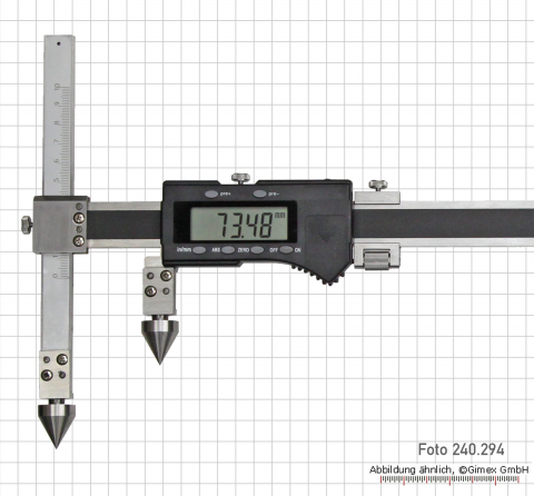 Digital caliper for hole center distance 500 mm