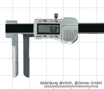Dig.-Messschieber 3V mit langen Innen-Messschnäbeln 8 - 150 mm