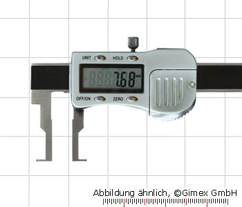 Dig.-Messschieber f. Innennuten 3V flachen Schn. 16 - 150 mm