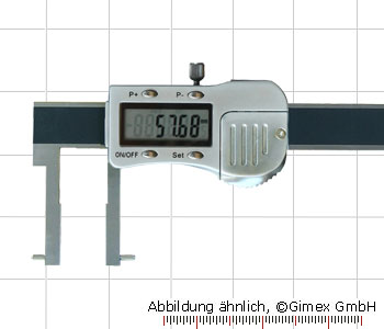 Dig.-Messschieber f. Innennuten 3V, runden Spitzen, 20 - 170 mm