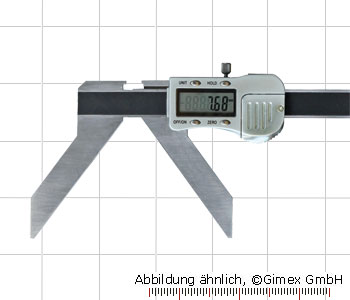 Digital caliper 3V for arc and radius 3 - 150 mm