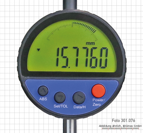 Digital dial indicator, 25 x 0.001 mm - with optical linear encoder
