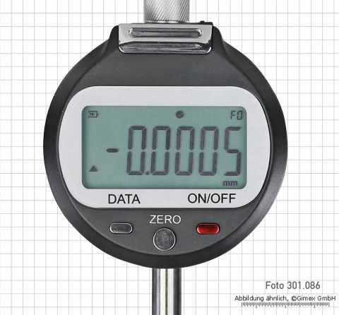 Digital dial indicator, 25.4 x 0.0005 mm - with optical linear encoder