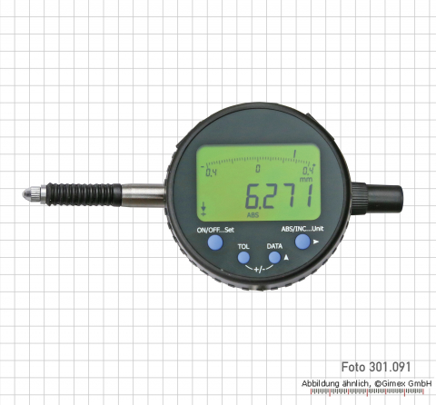 Digital dial indicator, 12.5 x 0.001 mm, 10 µm