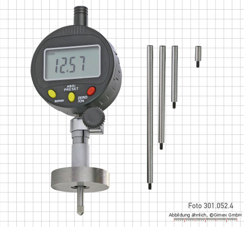 Digital dial indicator with round depth base 16 mm
