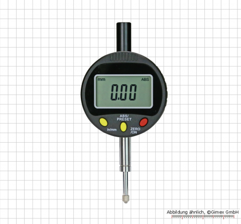 Digital dial indicator, 25.4 x 0.01 mm, 20 µm