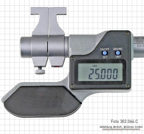 Digital inside micrometer, round measuring face, IP65,  25 - 50 mm