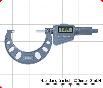 Digital micrometer with friction ratchet, 35 - 70 mm