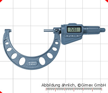 Digital micrometer with friction ratchet, 65 - 100 mm
