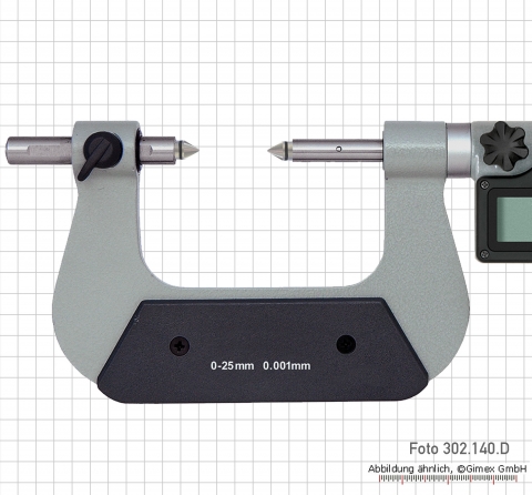 Digital universal micrometer with moveable anvils, IP65, 125 - 150