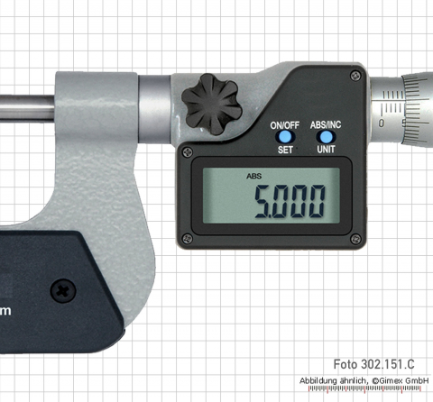 Digital large anvil micrometers, IP65, 25 - 50 mm