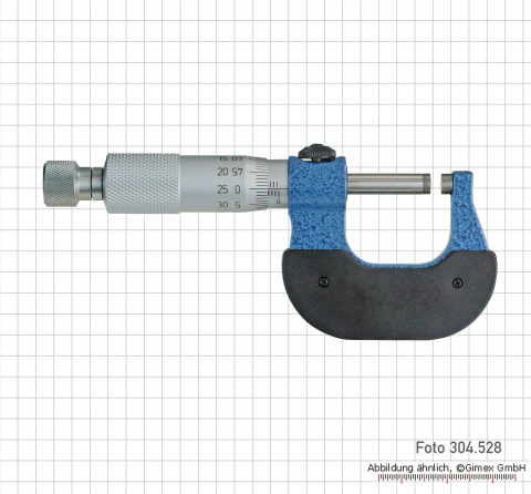 Prec. outside micrometers for left hand,  0 - 25 mm