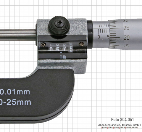 Prec. outside micrometers, with counter, 0 - 25 mm