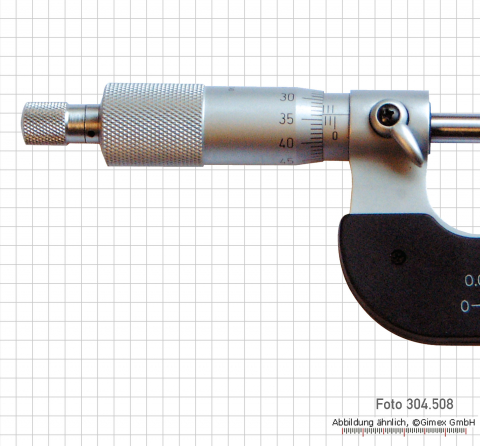 Bügelmessschrauben für Linkshänder,  0 - 25 mm