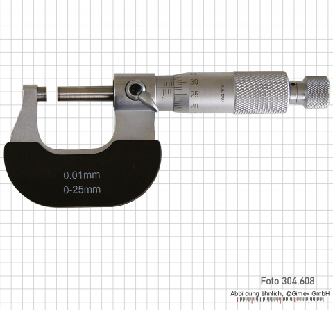Micrometer, metaliccoated,  50 - 75 mm