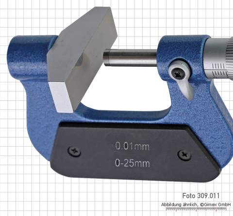 Large anvil micrometers, 0 - 25 mm