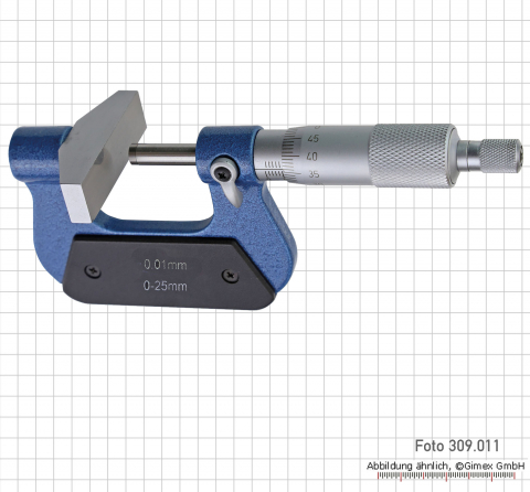 Large anvil micrometers, 25 - 50 mm