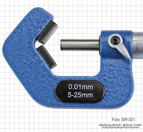 Five points micrometers,  5 - 25 mm