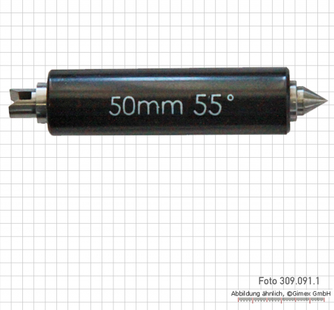 Setting standard for screw micrometer,   50 x 55°