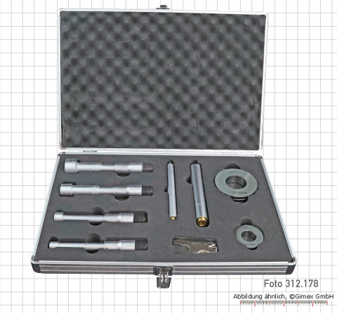 Three point internal micrometer set, 20 - 50 mm