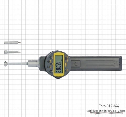 Dig. three point internal micrometer set,  6 - 12 mm