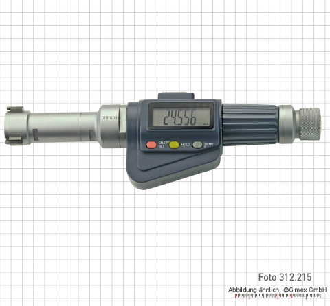 Digital three point internal micrometer, 50 - 63 mm