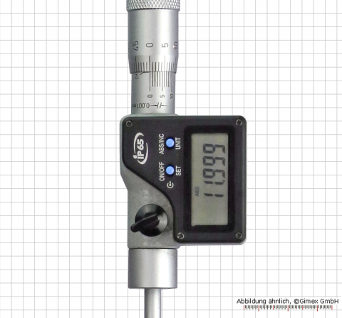 Digital three point internal micrometer,  6 - 8 mm