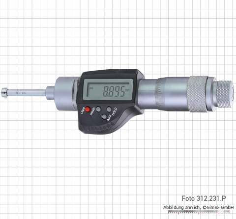 Dig. three point internal micrometer,  10 - 12 mm