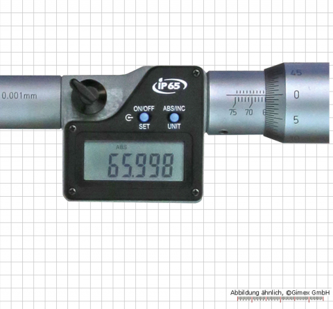 Digital three point internal micrometer, 50 - 63 mm