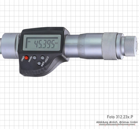 Digital three point internal micrometer set,  50 - 100 mm