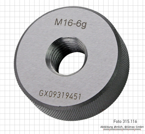 Thread ring gauges, "GO",  M 3.5 x 0.6