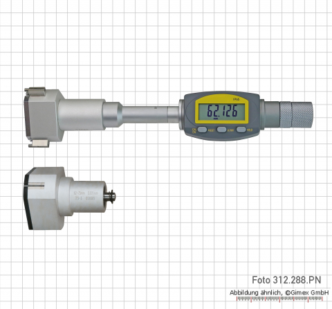 Dig. three point internal micrometer,  50 - 75 mm