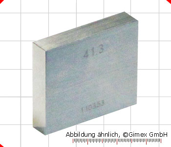 Block gauge for caliper certification 41.3 mm, degree 1