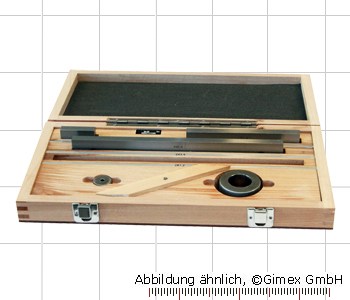 Gauge block set for checking of calipers, 6 pcs.