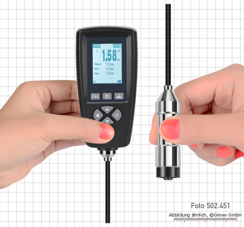 Schichtdickenmessgerät 0 - 3 mm, mit externer Sonde