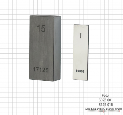 Carbide block gauge 1.1 mm, degree 1