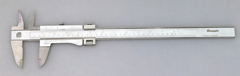S561: Vernier caliper, INOX, set screw, 300 x 0.05 mm / 12" x 1/128"