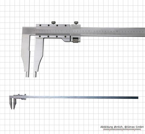 Vernier caliper, special steel, 1500 x 200 x 0.05 mm, without points
