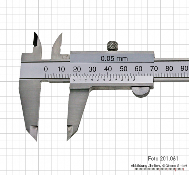 T-Messschieber TOP, 150 x 0,05 mm mit extra großen Ziffern